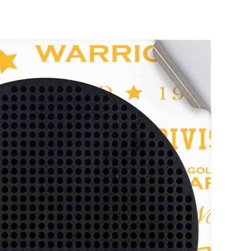 NBA Golden State Warriors Historic Blast Xbox Series S Console Skin